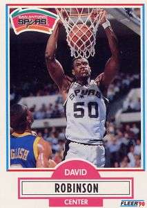 David Robinson,1990 91 Fleer card #172 lot of 93, Spurs  