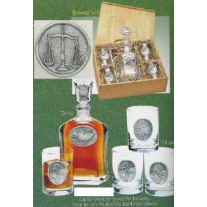    Scales of Justice Boxed Capitol Decanter Set