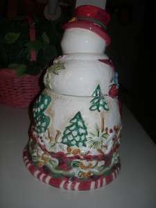 Collectible Jolly Ol Snowy Snowman Cookie Jar  