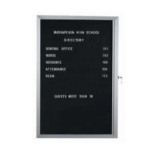 Aarco EDC2418L Message Center Board, 18W x 24H, hinged 