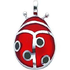    Sterling Silver Resin Ladybug Charm Insect Jewelry Jewelry