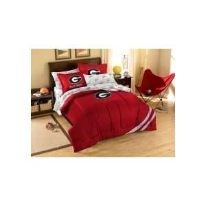  Georgia Bulldogs Embroidered Comforter Set FULL Size: Home 