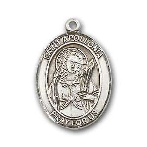  Sterling Silver St. Apollonia Medal Jewelry