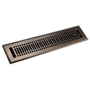  Steel Floor Register with Louvers   2 1/4 x 10 (3 1/2 x 
