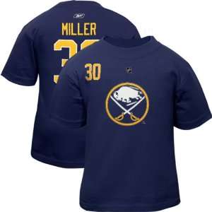Reebok Ryan Miller Buffalo Sabres #30 Toddler Player T Shirt   Navy 