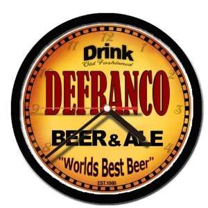  DEFRANCO beer ale cerveza wall clock 
