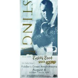  Sting Rusted Root Samples Denver Concert Poster