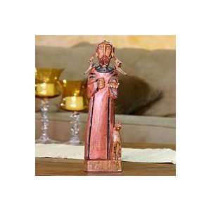   NOVICA Pinewood sculpture, Saint Francis of Assisi Home & Kitchen