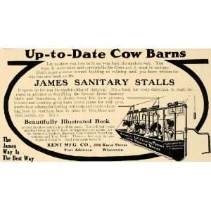   Stalls Cow Barn Fort Atkinson WI   Original Print Ad