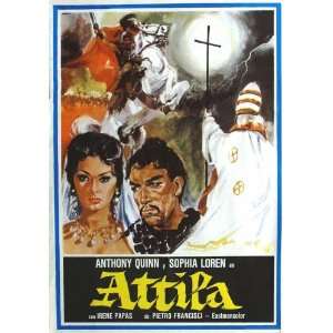 Attila Movie Poster (11 x 17 Inches   28cm x 44cm) (1954) Spanish 