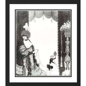 Beardsley, Aubrey 20x23 Framed and Double Matted The Lady with the 