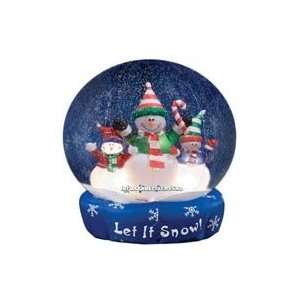  6 ft. Snowman Family Airblown Snow Globe Sports 