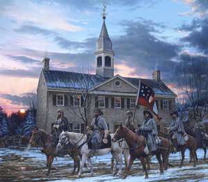 Defenders of the Valley John Paul Strain Civil War Executive Canvas 