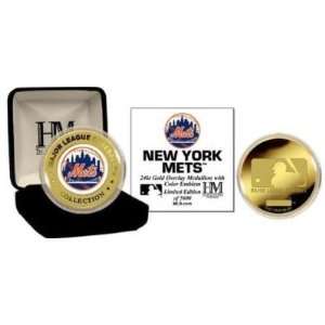 New York Mets 24KT Gold and Color Team Mint Coin Collection 