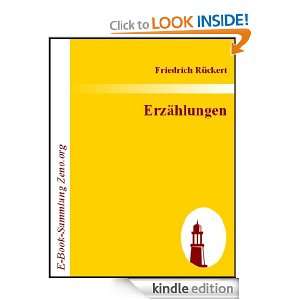   Erzählungen (German Edition) eBook Friedrich Rückert Kindle Store