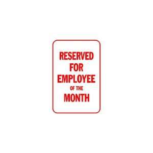  3x6 Vinyl Banner   Reserved for Employee of the Month 