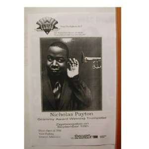  Nicholas Payton Handbill Denver poster 