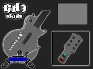 SILVER Guitar Hero 3 Skin for Wii Console System Controller Vinyl 