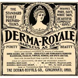  1904 Ad Derma Royale Company Face Cleanser Tetter Cure 