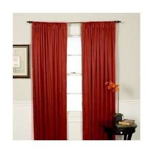    JC Penney Microsuede Pole Top Curtain Brick 108L: Home & Kitchen