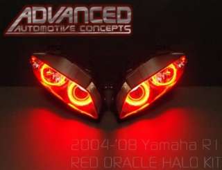2004 06 Yamaha RED YZF R1 Headlight HALO Demon Eyes Kit  