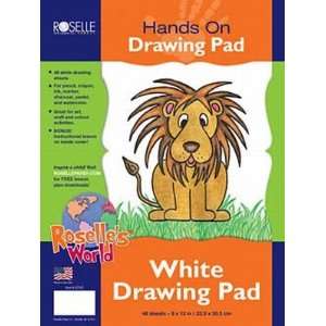  Roselle Tablet 12 X 9 (40 Count) Kid Drawing (6 Pack 