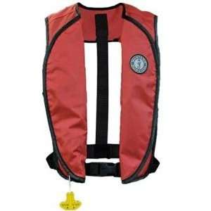  MUSTANG SUPER LIGHTWEIGHT INFLATABLE VEST RED AUTO (38538 