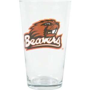Oregon State Beavers 3D Logo Pint Glass 