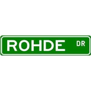  ROHDE Street Name Sign ~ Family Lastname Sign ~ Gameroom 