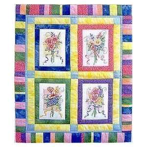   Bouquet Quilt, Cross Stitch from Bobbie G Arts, Crafts & Sewing