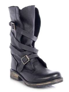 NEW STEVE MADDEN BANDDIT Women Buckle Strap Motorcycle Mid Calf Slouch 