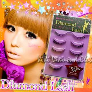 diamond lash false eyelashes no 6 natural eyes doll 5 pairs box 