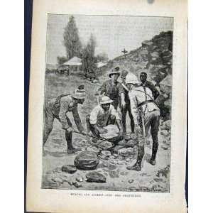  Boer War By Richard Danes Digging Hidden Guns Print