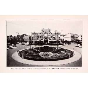  1911 Halftone Print Plaza Dinamarca Roundabout Washington 