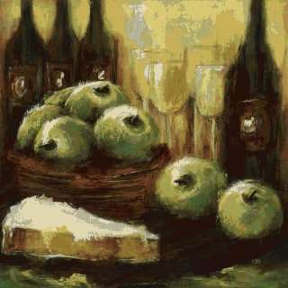  Doelling Apples & Brie Canvas Giclee(16 x 16)
