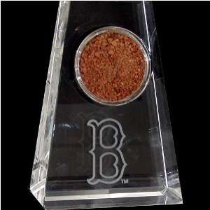   Boston B Logo and Game Used Dirt from Fenway Park