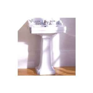  Pomezia 27 Pedestal Bathroom Sink Finish Biscuit