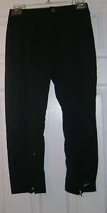 New NIKE Women`s Dri Fit Capri Style Work Out Pants Black  