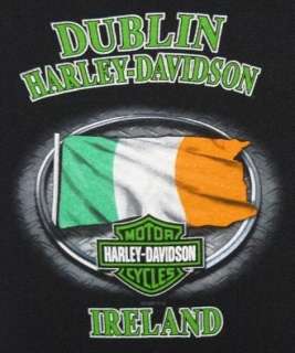 Evil Leprechaun Mens T shirt Dublin Harley Davidson  