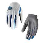 Fox Racing Mens Attack DH XC MTB Bike Cycling Gloves White Blue Large