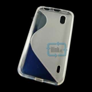   silicone Skin case cover for LG Optimus Black P970 #LG6 white  