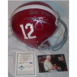  Ken Stabler Autographed Helmet   Alabama Full Size Tide 