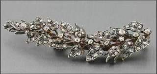 ANTIQUE STYLE  2.04ctw ROSE CUT DIAMOND BROOCH FOR PARTY/ANNIVERSARY 