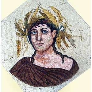  20 Roman Face Marble Mosaic Stone Art Tile Mural 