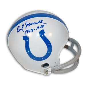 Earl Morrall Autographed/Hand Signed Baltimore Colts Mini Helmet with 