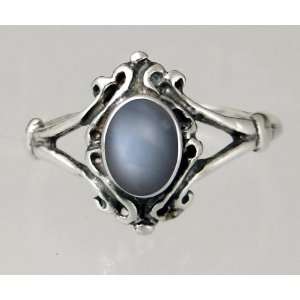  Victorian Ring Featuring a Lovely Grey Moonstone Gemstone Jewelry