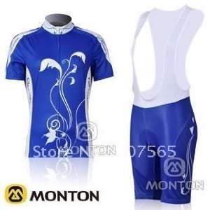 2011 woman s monton short sleeve cycling jersey bicycle wear & bib 