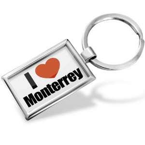 Keychain I Love Monterrey region: Mexico, North America   Hand Made 