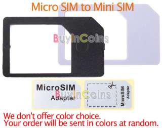 Micro SIM Card Adapter Converter for iPhone 4G iPad 3G  