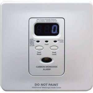  Wire In Carbon Monoxide Alarm w/ Battery Backup: Home 
